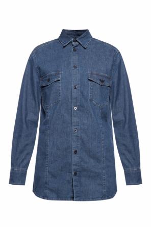 Denim shirt with logo, zdjęcie 1 Denim shirt with logo od Emporio Armani